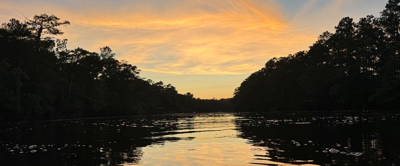 The Waccamaw River at sunset, Conway, SC
