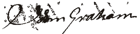 Handwritten 1779 signature of Capt. John Graham